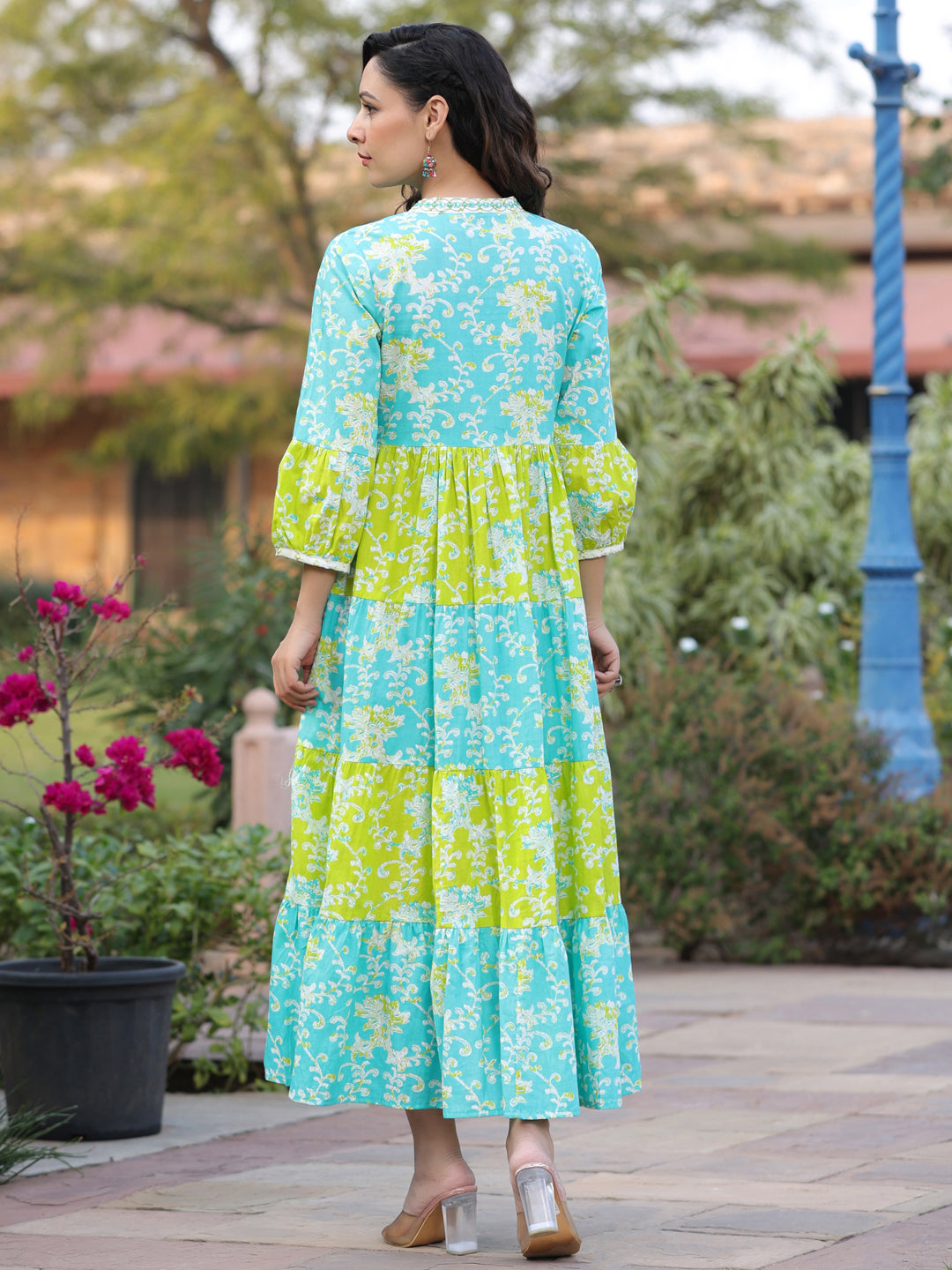 Traditional Printed Anarkali