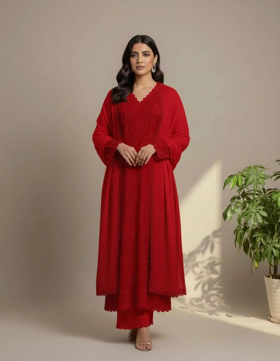 Trending Chikankari Kurti Palazzo Set Ethenika.com