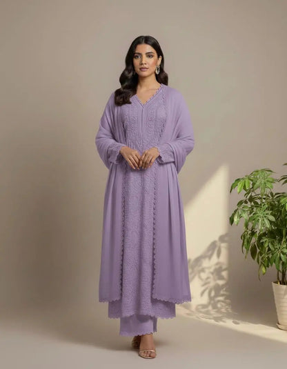 Trending Chikankari Kurti Palazzo Set Ethenika.com