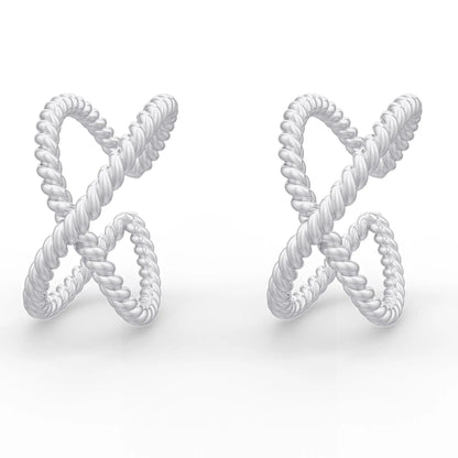 925 Sterling Silver Twisted Wire Toe Ring (Pair)