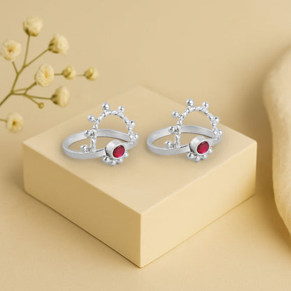 92.5 Sterling Silver Venki Toe Ring