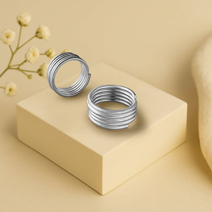 Silver Spring Toe Ring( pair)