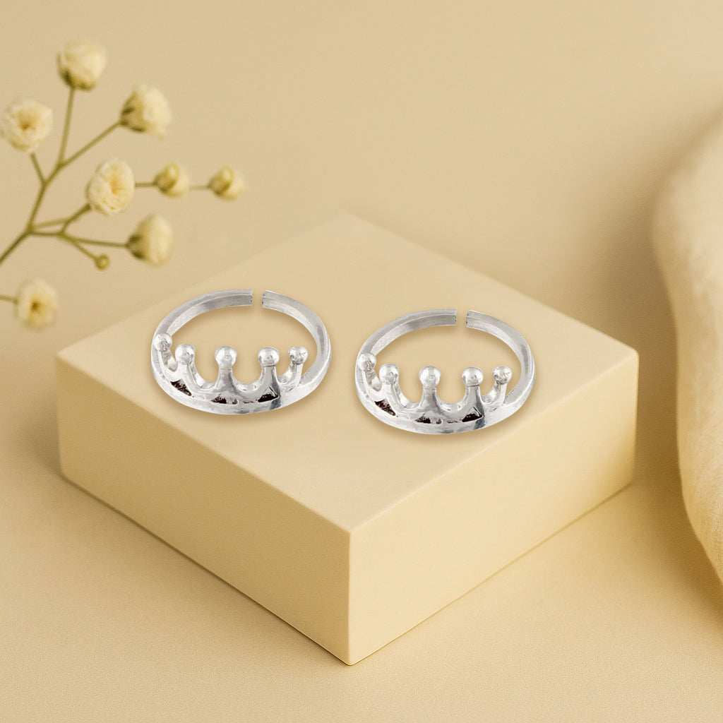 Classic Silver Toe Ring (Pair)
