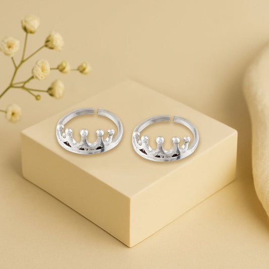 Classic Silver Toe Ring (Pair)