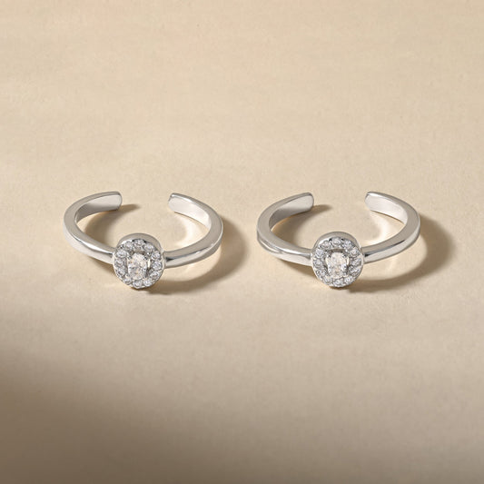 Centered Stone Toe Ring