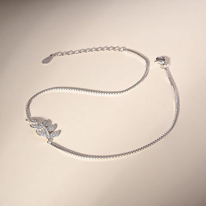 Stone Leaf Anklet