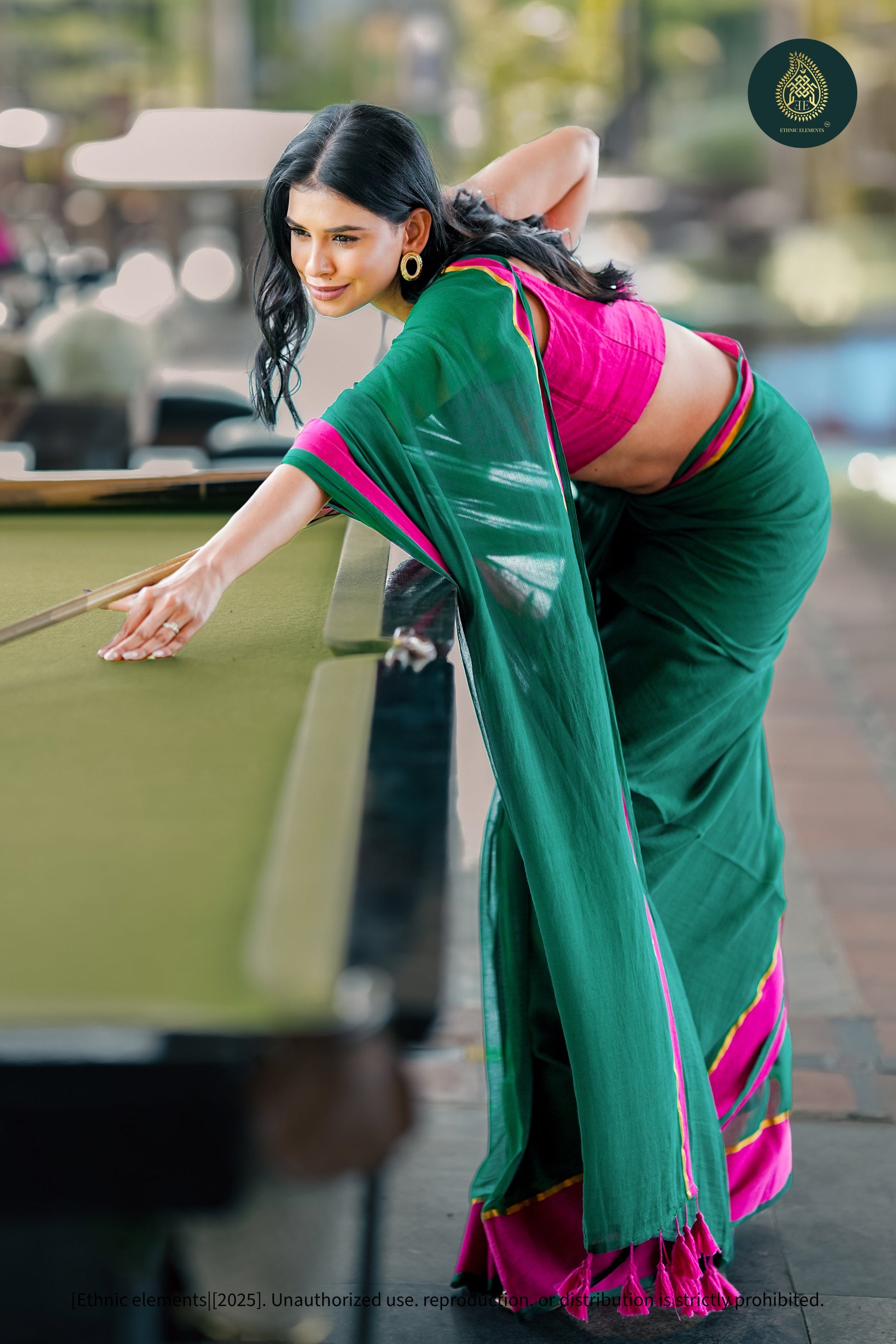 Mul Cotton Saree Zari Tara