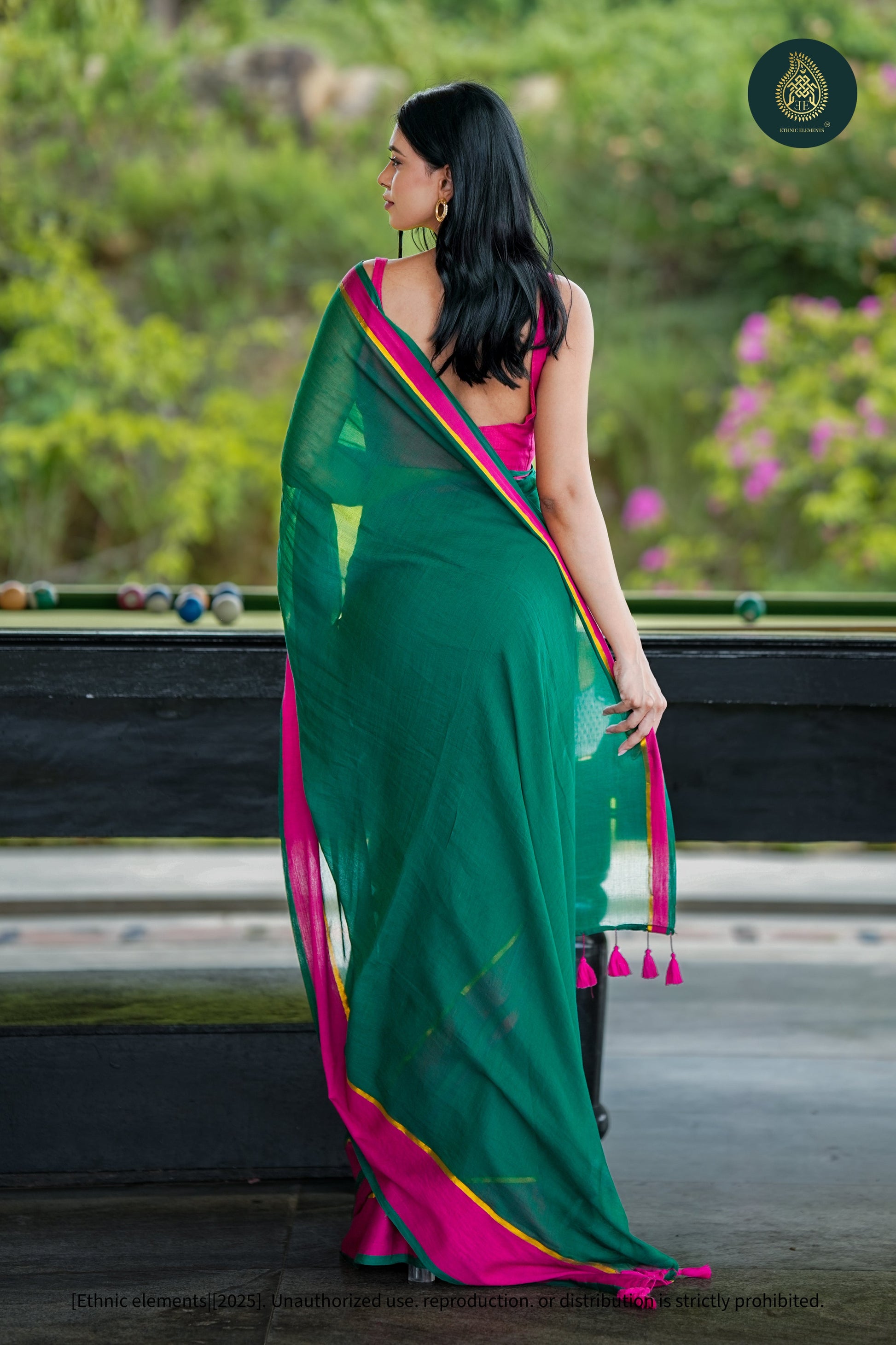 Mul Cotton Saree Zari Tara