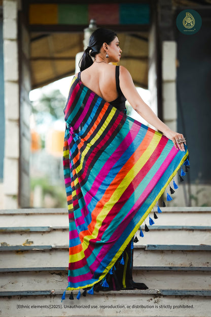 Mul Cotton Saree - Navrang Leela