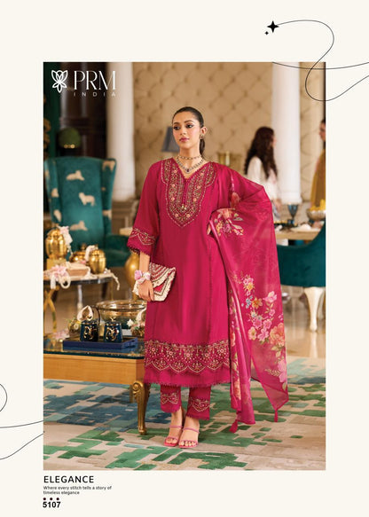 Pink Roman Silk A Line Kurti With Cotton Laning For Women