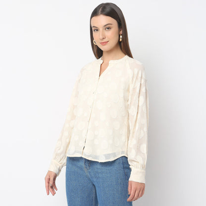 Regular Fit Solid Shirt