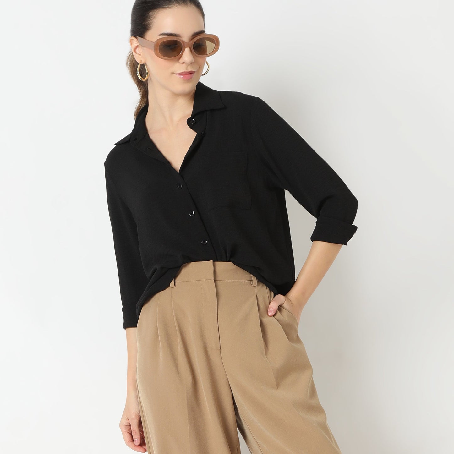 Textured Regular Full Sleeve Shirt