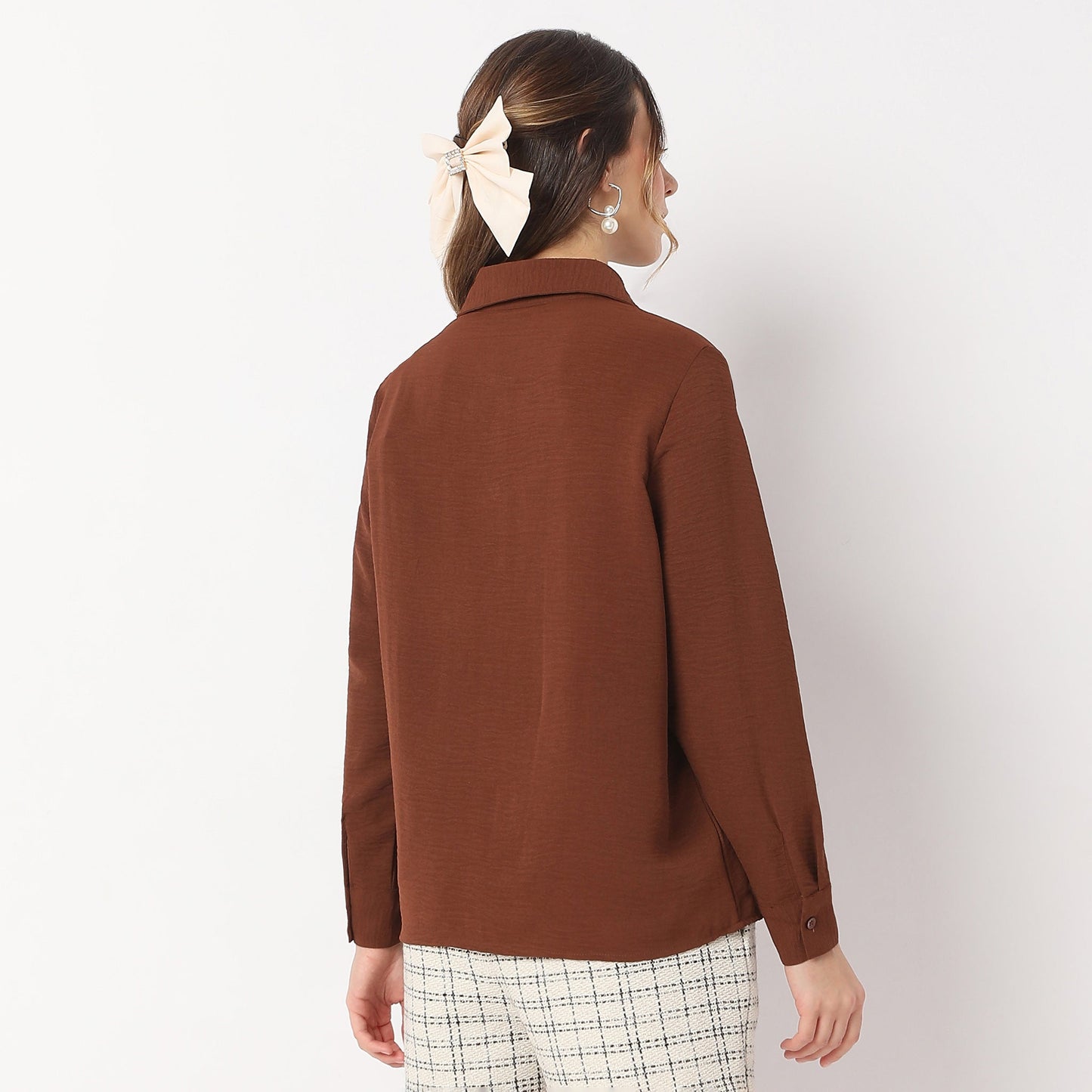 Textured Regular Full Sleeve Shirt