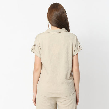 Solid Knitted Shirt