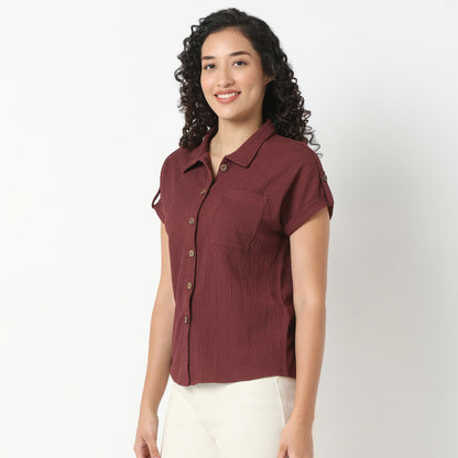 Solid Knitted Shirt