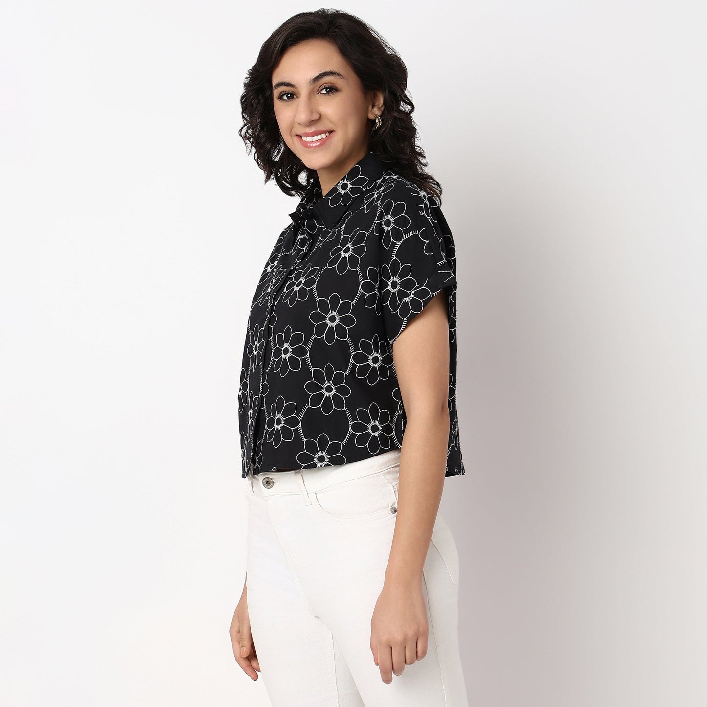 Woven Embroidered Shirt