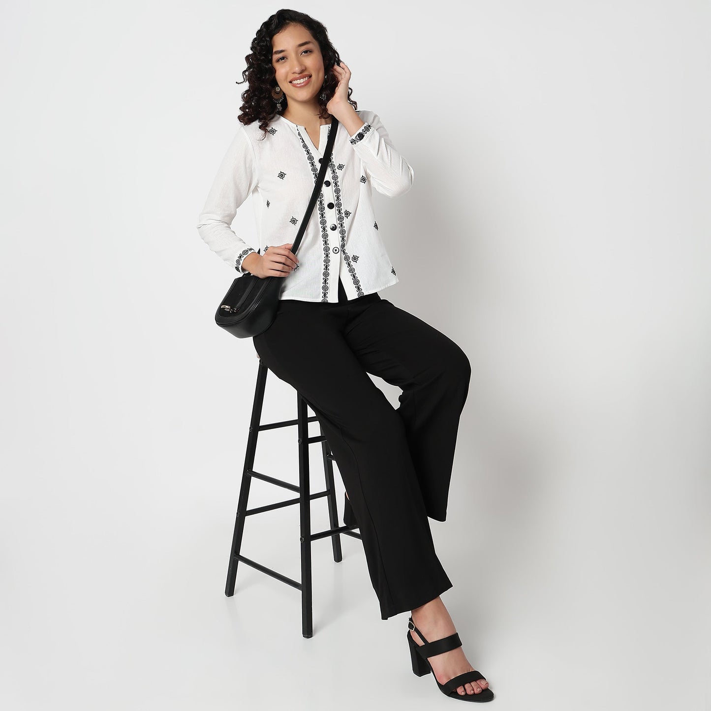 Woven Embroidered Shirt