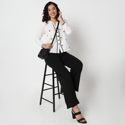 Woven Embroidered Shirt
