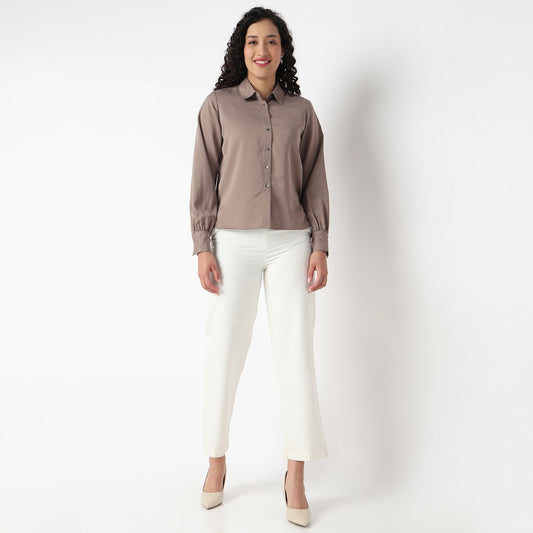 Full Sleeve Solid Shirt