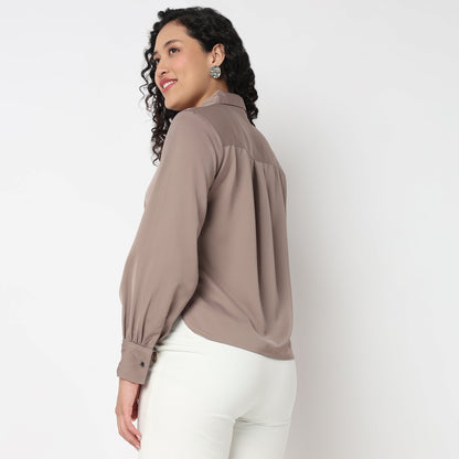Full Sleeve Solid Shirt