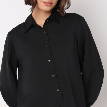 Solid Full Sleeve Shirt