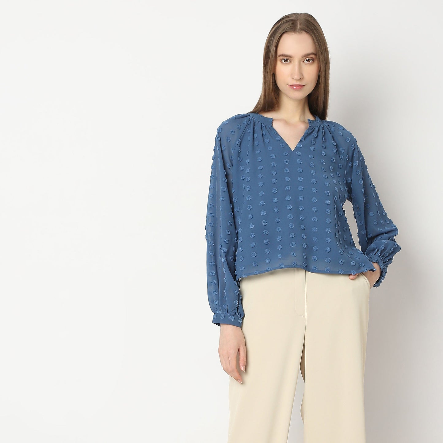 Regular Fit Solid Top