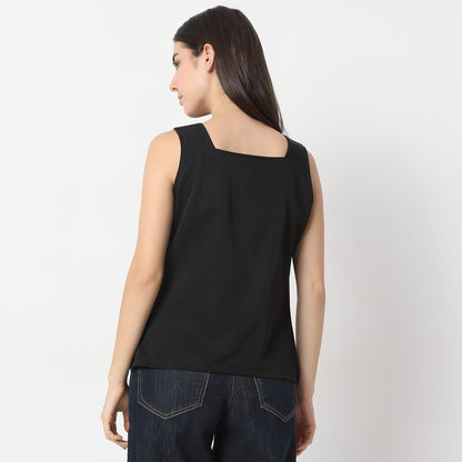 Regular Fit Solid Top