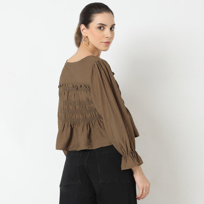 Regular Fit Solid Top