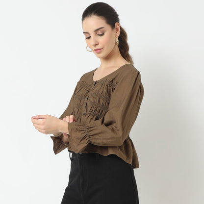 Regular Fit Solid Top