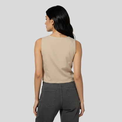 V-Neck Embroidered Top