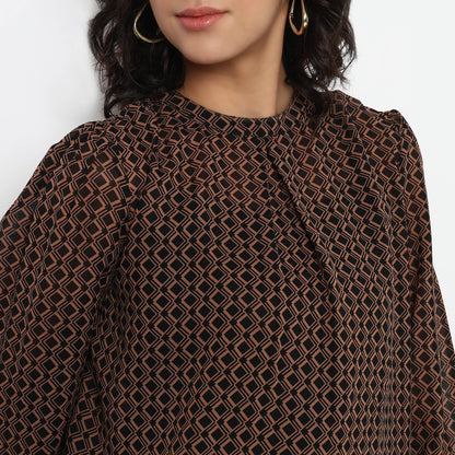 Buy Women Regular Fit Printed Full Sleeve Top  - Style Union