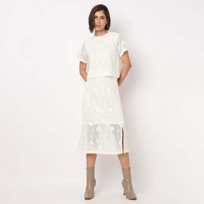 Short Sleeve Lace Top