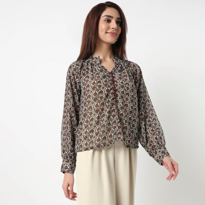 Printed Full Sleeve Top