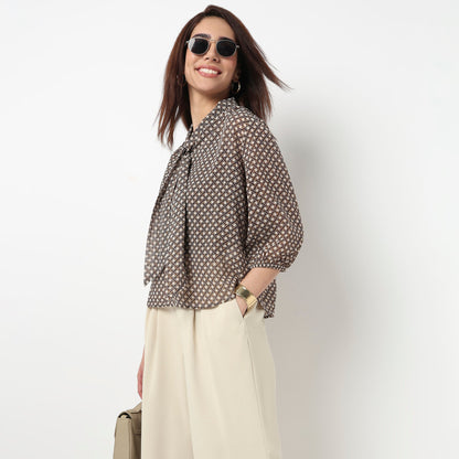 Printed Full Sleeve Top