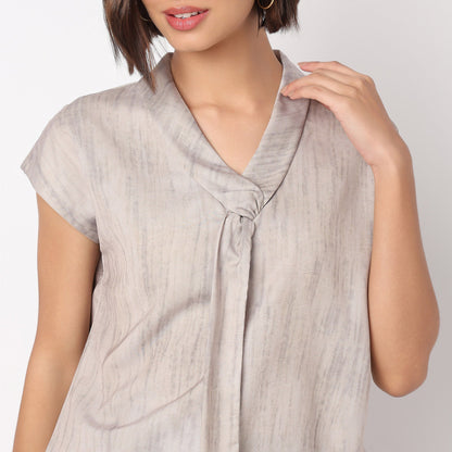 V-Neck Solid Top