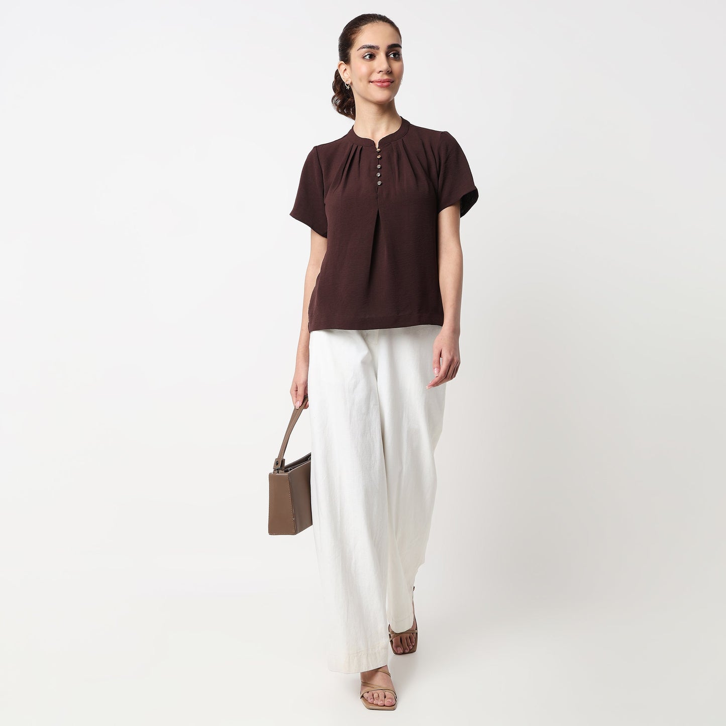 Band Neck Solid Top