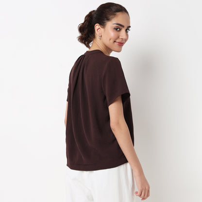 Band Neck Solid Top