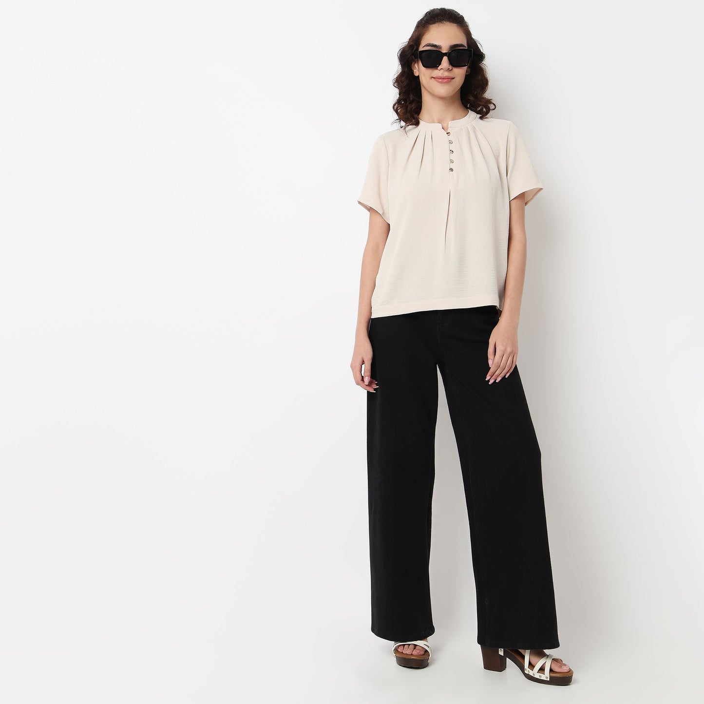 Band Neck Solid Top