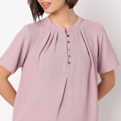 Band Neck Solid Top