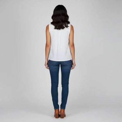 Woven Solid Sleeveless Top