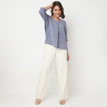 V-Neck Solid Top