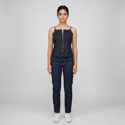 Solid Square Neck Top