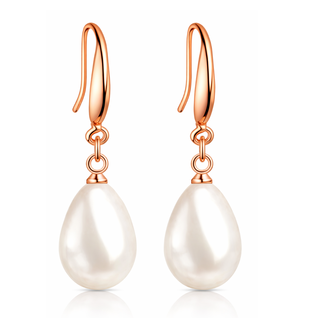 Minimal Pearl Drop Earrings