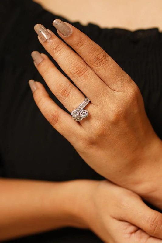 Dual Saga Toi Et Moi Diamond Ring | 30 cents