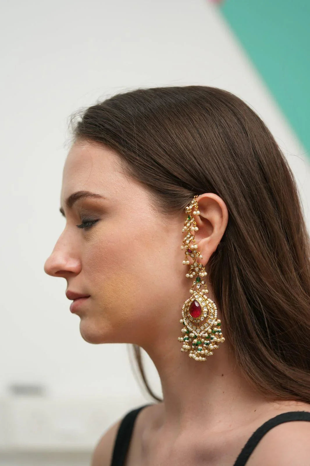 Heer Kannauti Indian Polki Earrings