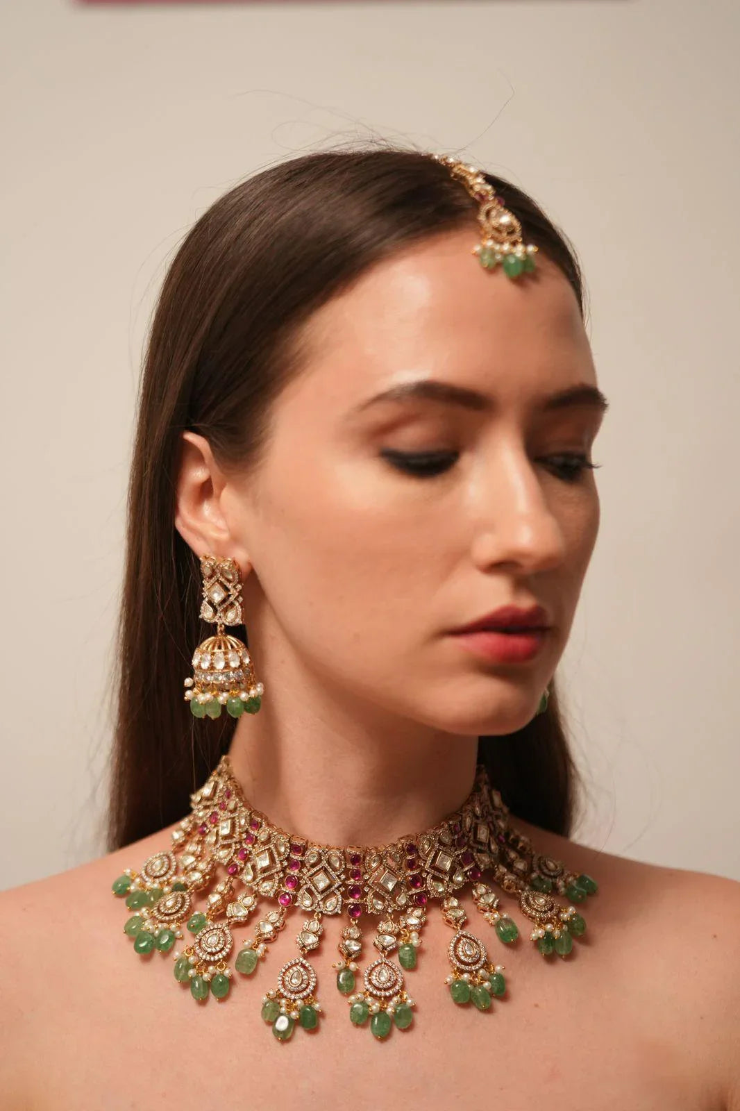 Kammo Heavy Polki Indian Set