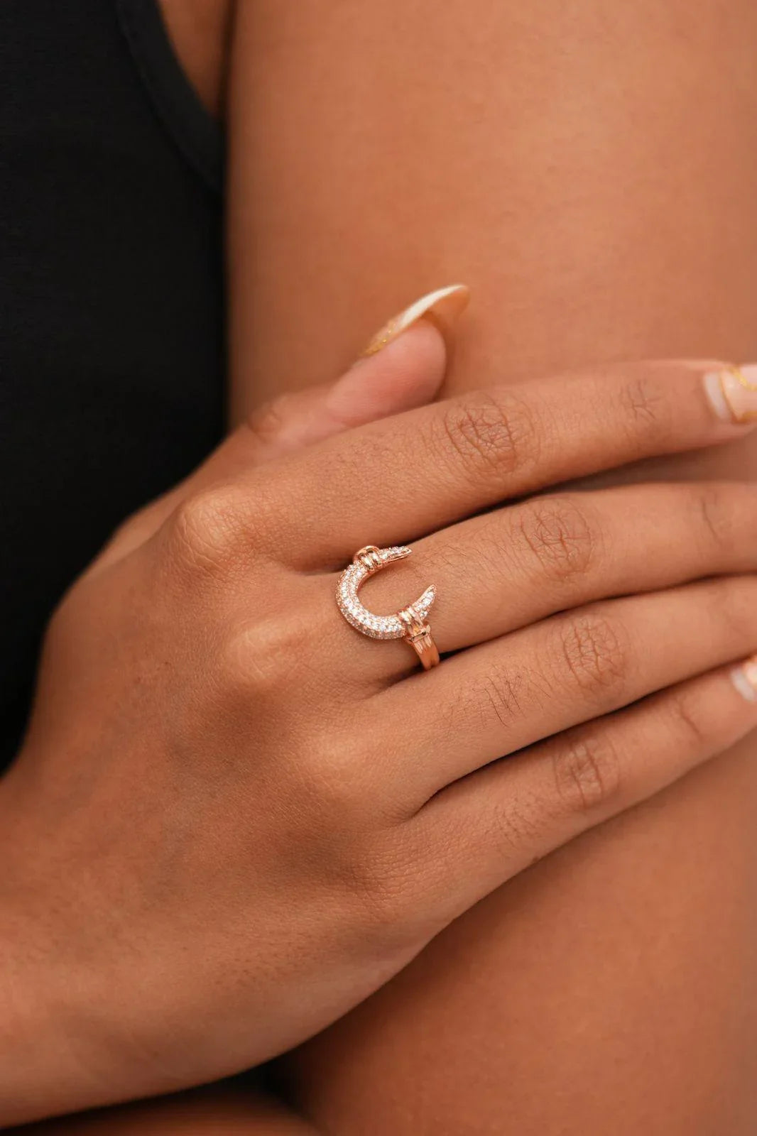 Pippa Lucky Horse Shoe Diamond Ring