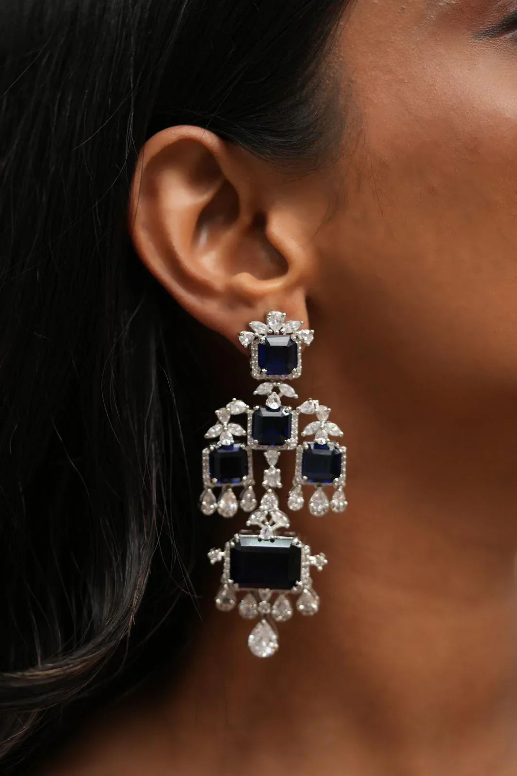 Archie Long Diamond Earrings