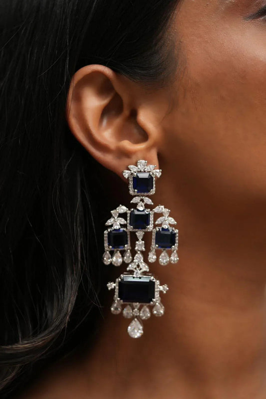Archie Long Diamond Earrings