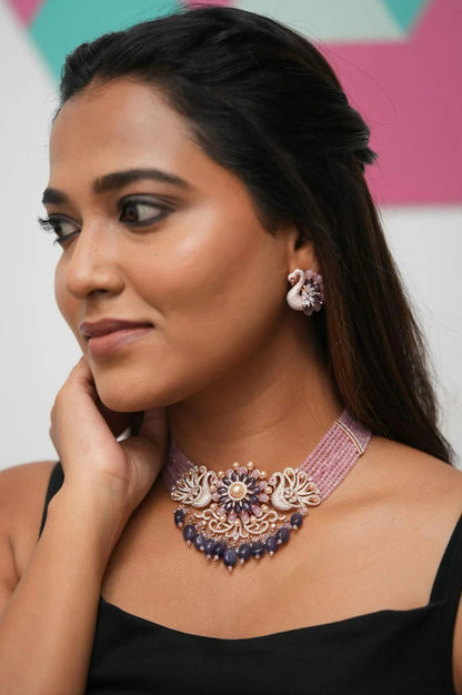 Russell Peacock Pastel Beaded Diamond Set | LaLa Land Collection